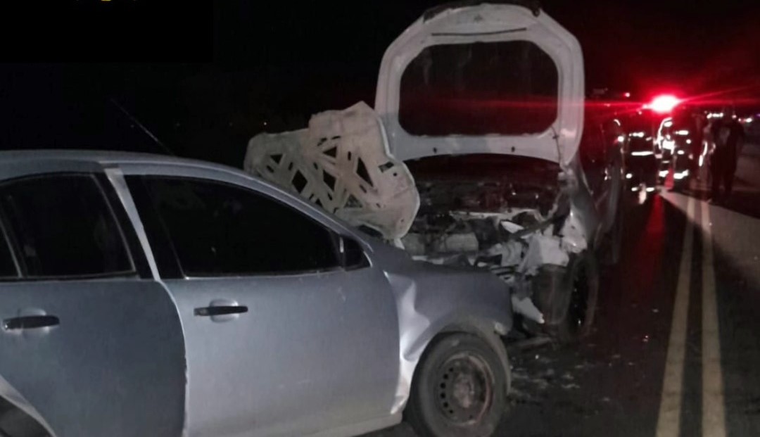 Fuerte choque frontal en el Camino de las Altas Cumbres (Video)