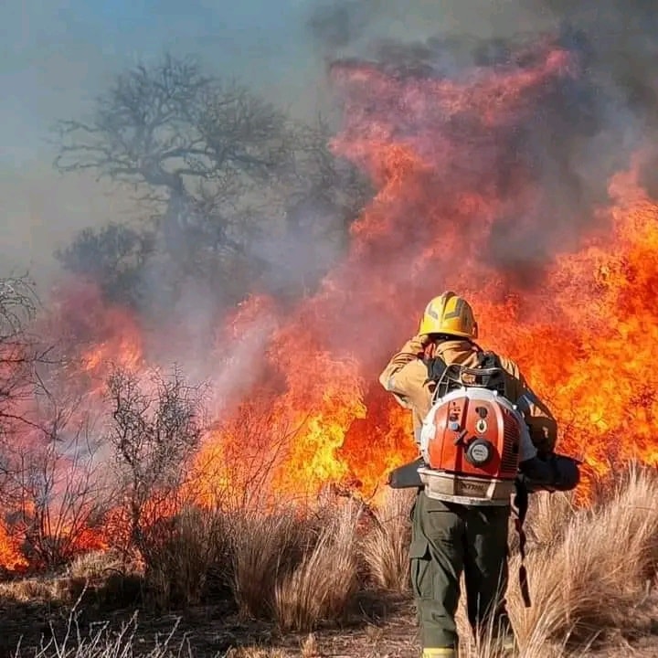 Continúa la extenuante lucha contra los incendios en Chancaní: Más de 12 mil hectáreas arrasadas