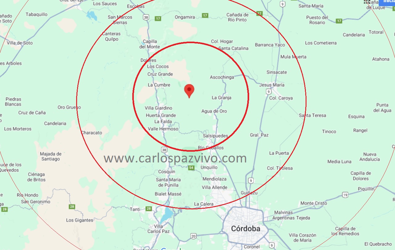 ¿Sentiste el temblor?: Un nuevo sismo afectó a Punilla en la mañana de este domingo