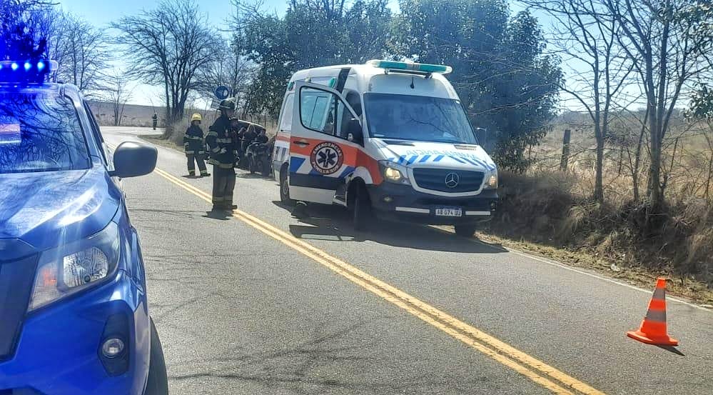 Motociclista lesionado tras despistar en Bosque Alegre