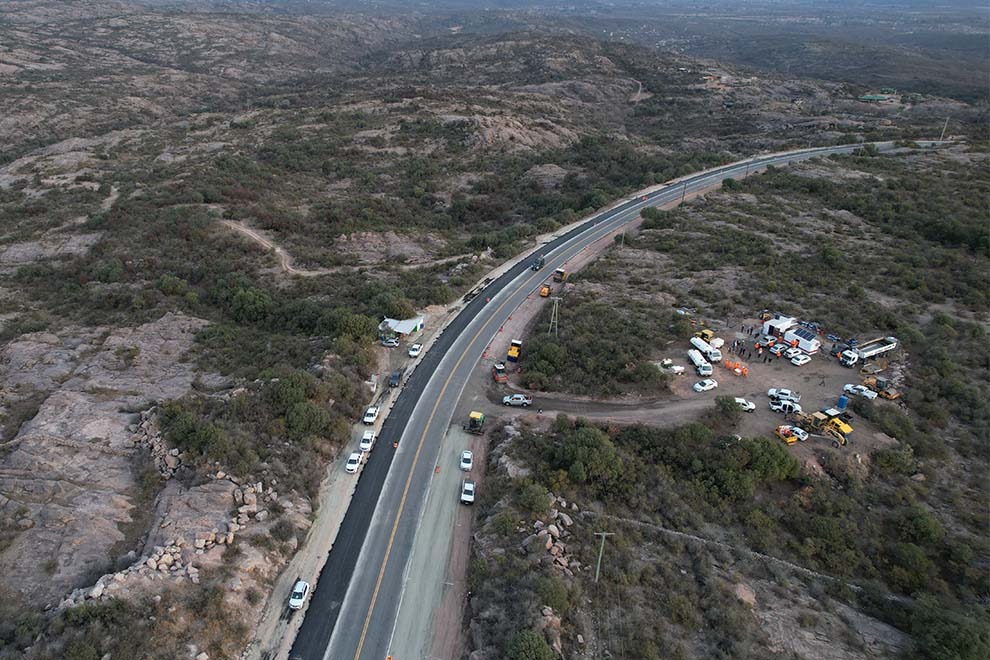 Nuevos carriles de sobrepaso: Continúan las mejoras en el Camino de las Altas Cumbres