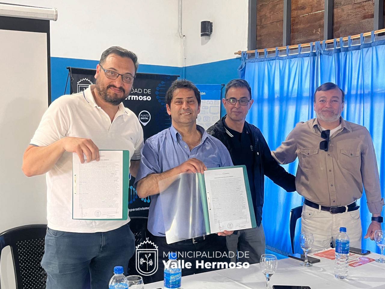 Valle Hermoso: El municipio firmó un convenio con la plataforma Yo Quiero