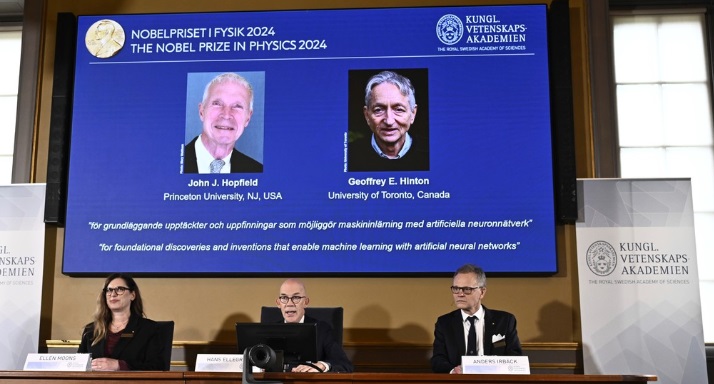 Otorgan el Premio Nobel de Física a dos científicos por sus avances en aprendizaje automático