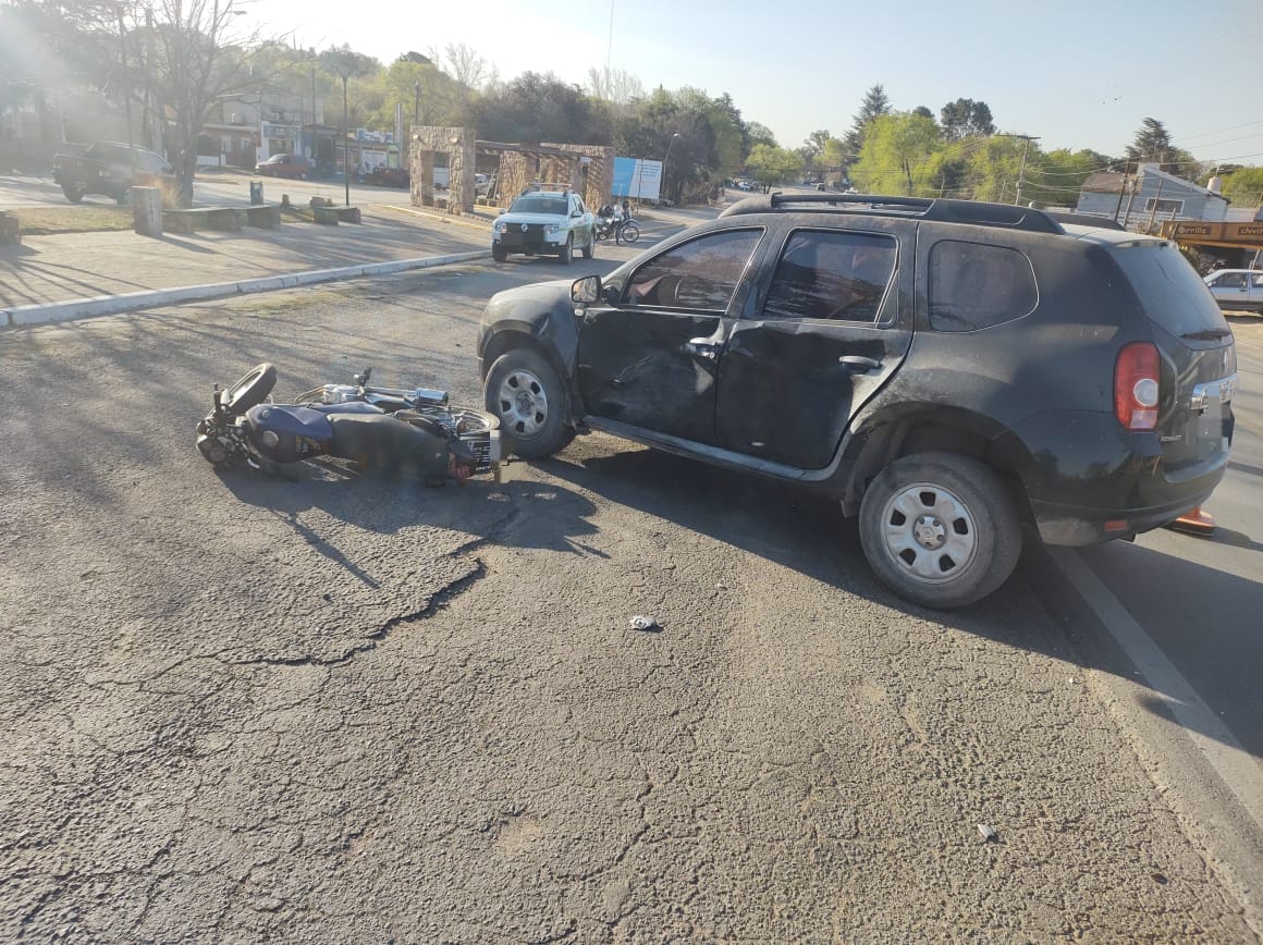 Un Motociclista Resultó Herido Tras Chocar Con Una Camioneta En La Ruta ...